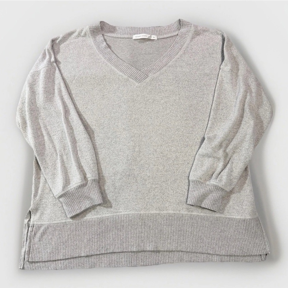 Altar’d State Oversize Comfy Sweater Sz Small Light Gray